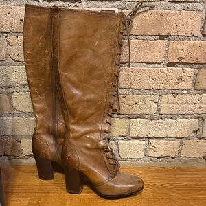 The Frye Company Leather Knee-High Lace up Boots